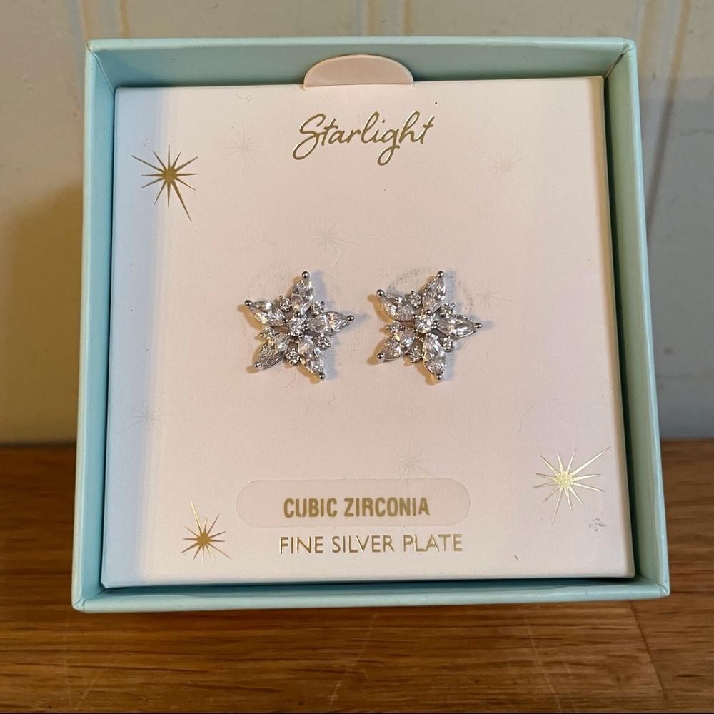 NEW CZ Star Earrings